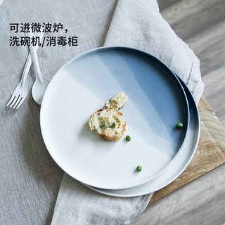 亿嘉 日式碗碟套装简约创意陶瓷餐具家用中式釉下彩碗盘碗筷组合