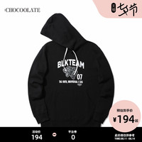 : CHOCOOLATE男装连帽卫衣秋季潮流豹头印花3135XDD