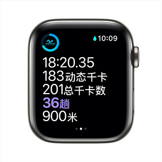 Apple 苹果 Watch Series 6 智能手表 44mm GPS+蜂窝网络版 石墨色不锈钢表壳 石墨色米兰尼斯表带（GPS、心率、血氧）