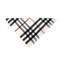 BURBERRY 博柏利 男女款羊绒围巾 40654211 自然白格纹 167*85cm
