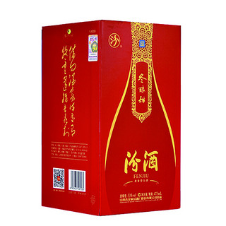 汾酒 冬酿甜 53%vol 清香型白酒 475ml*6瓶 整箱装