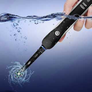 欧乐B（Oralb）电动牙刷 3D声波震动成人充电式牙刷 P4000 黑色