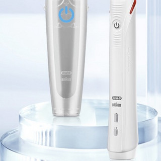 Oral-B 欧乐-B P欧乐B（Oralb）电动牙刷 3D声波震动成人充电式牙刷 P4000 樱花版（白）博朗精工