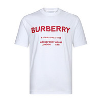 BURBERRY 博柏利 Horseferry系列 男士圆领短袖T恤 80172251 白色 XS