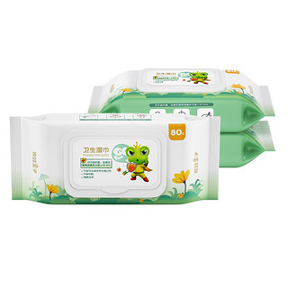 FROGPRINCE 青蛙王子 婴儿卫生湿巾 80抽*3包