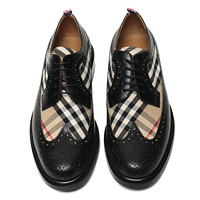 BURBERRY 博柏利 Vintage系列 男士商务休闲鞋 80162581 黑色典藏米色 41