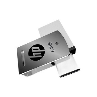 HP 惠普 x5000m USB 3.1 U盘 银色 64GB USB/Type-C双口