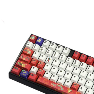 CHERRY 樱桃 MX BOARD 3.0S 宝可梦圣诞群像款 109键 有线机械键盘 黑色 Cherry红轴 无光