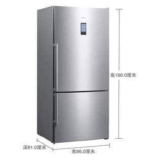 SIEMENS 西门子 KG86NAI40C 风冷双门冰箱 629L 银色