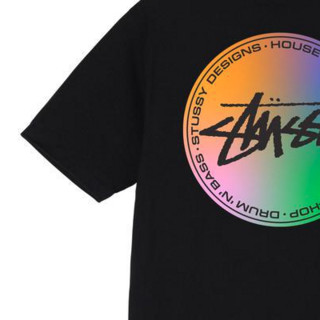 Stüssy 男士圆领短袖T恤 1904707H 黑色 M