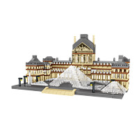 哲高 巨大型建筑成人高难度益智玩具 卢浮宫
