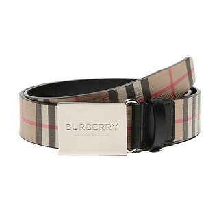 BURBERRY 博柏利 Vintage系列 男士板扣皮带 80156121 典藏米色 85