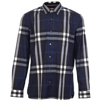 BURBERRY 博柏利 男士长袖衬衫 40234821 靛蓝色 M