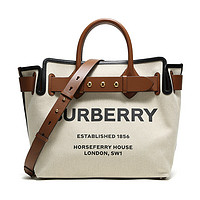 BURBERRY 博柏利 女士单肩包 80148081 自然色/麦芽棕 中号