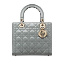 Dior 迪奥 Lady Dior系列 女士中号手袋 M0565OWCB_M41G 灰色