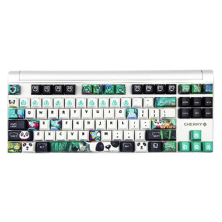 CHERRY 樱桃 MX BOARD 8.0 熊猫定制版 87键 有线机械键盘 白色 Cherry红轴 单光