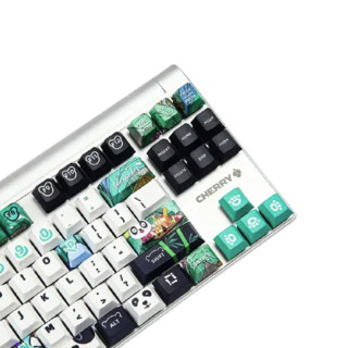 CHERRY 樱桃 MX BOARD 8.0 熊猫定制版 87键 有线机械键盘 白色 Cherry红轴 单光