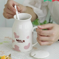 可用家用可爱陶瓷杯情侣杯大容量马克杯早餐牛奶杯子可微波炉用
