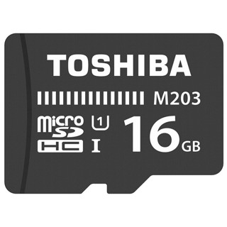 TOSHIBA 东芝 M203 Miccro-SD存储卡 16GB（UHS-1、U1、C10）