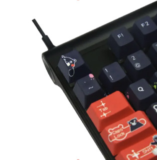 CHERRY 樱桃 MX Board 8.0 熊本熊限定版 87键 有线机械键盘 酷黑 Cherry青轴 RGB