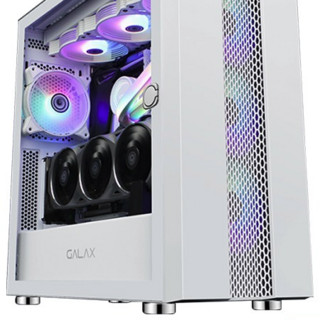 GALAXY 影驰 超新星 RGB MATX机箱 半侧透 白色