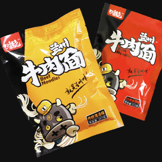 陇萃堂 兰州牛肉面 清汤味 207g*4袋