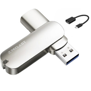 Teclast 台电 镭神PLUS USB 3.0 固态U盘 香槟金色 128GB USB+OTG线