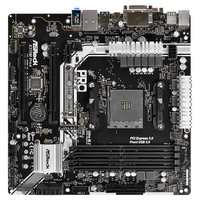 ASRock 华擎 X370M Pro4 M-ATX主板（AMD AM4、X370）