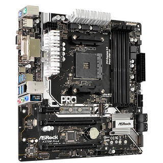 ASRock 华擎 X370M Pro4 M-ATX主板（AMD AM4、X370）