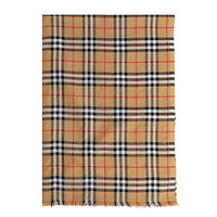 BURBERRY 博柏利 Vintage系列 男女款羊毛围巾 40705441 古典黄色 220*70cm