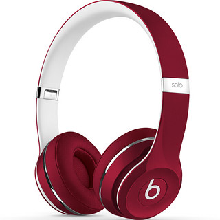 Beats Solo2 豪华版 耳罩式头戴式有线耳机 红色 3.5mm