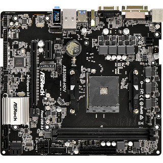 ASRock 华擎 AB350M-HDV M-ATX主板（AMD AM4、B350）