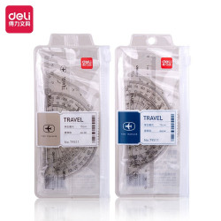 deli 得力 79511 学生考试绘图套尺套装 4件套