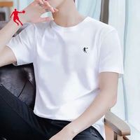 乔丹 短袖t恤男2021春夏季新款透气速干半袖男圆领跑步休闲运动服 1316白色一速干涤给(系列 S165