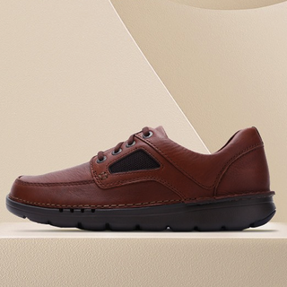 Clarks 其乐 Unnature Time 男士休闲皮鞋 261282898 棕色 41.5