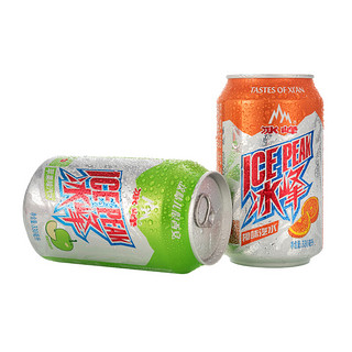 冰峰 汽水组合装 2口味 330ml*12罐（橙味330ml*6罐+苹果味330ml*6罐）