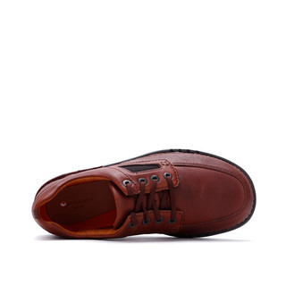 Clarks 其乐 Unnature Time 男士休闲皮鞋 261282898 棕色 41.5