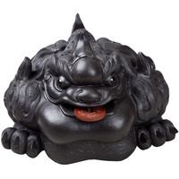 祁地 茶宠摆件 如意火焰金蟾