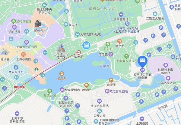 迪士尼度假区内,周末不加价!上海百万石温泉酒店(星愿湖店) 日式雅致大床房1晚(含2大1小早餐+温泉等)
