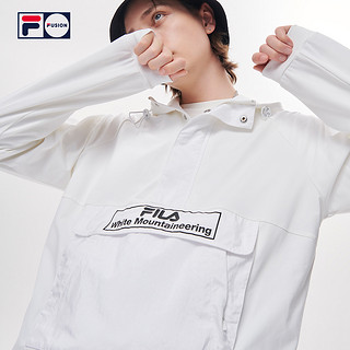 FILA FUSION斐乐x WM白山联名21夏秋新款男潮流连帽衫宽松卫衣男