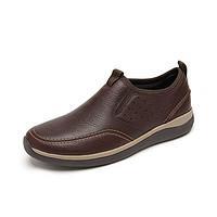 Clarks 其乐 Garratt Step盖拉特系列 男士休闲皮鞋 261487607 红褐色 39.5