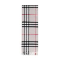 BURBERRY 博柏利 男女款山羊绒围巾 80155331 石色格纹 168*30cm