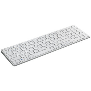 RAPOO 雷柏 E9350G 99键 2.4G蓝牙 双模无线薄膜键盘 白色 无光