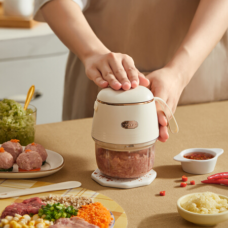 小熊伊万bearewan 捣蒜器 电动蒜泥机小型拉蒜器 绞蒜打蒜器蒜泥神器