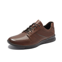 Clarks 其乐 Un Tynamo Flow 男士休闲皮鞋 261486927 红褐色 41.5