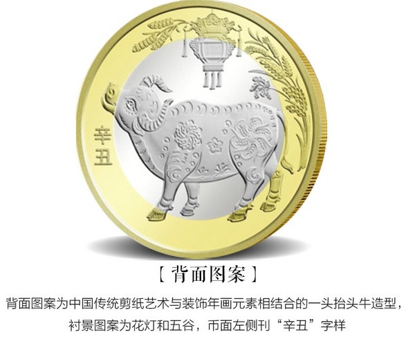 The People's Bank Of China 中國人民銀行 2021年生肖賀歲紀念幣 雙色銅合金