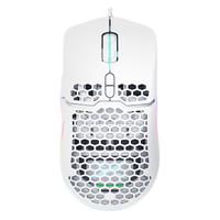 DeLUX 多彩 M700BU 有线鼠标 12400DPI RGB 白色