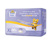 泰迪熊 呼吸特薄拉拉裤 超薄透气干爽婴儿尿不湿 XL30片