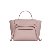 CELINE 思琳 Belt系列 MICRO 女士粒面牛皮革手袋 189153ZVA 25VP 复古粉红色