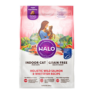 HALO 自然光环 健美体态系列 鱼肉成猫猫粮 4.53kg